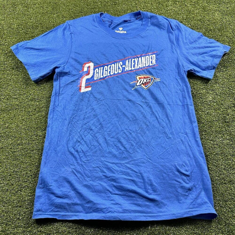 Fanatics Oklahoma City Thunder NBA Size S Short Sleeve Athletic Shirt NWOT